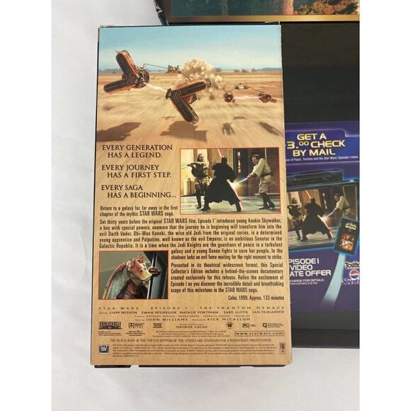 Star Wars Episode I: The Phantom Menace VHS, 2000, Widescreen Video Collector's - Picture 4 of 10